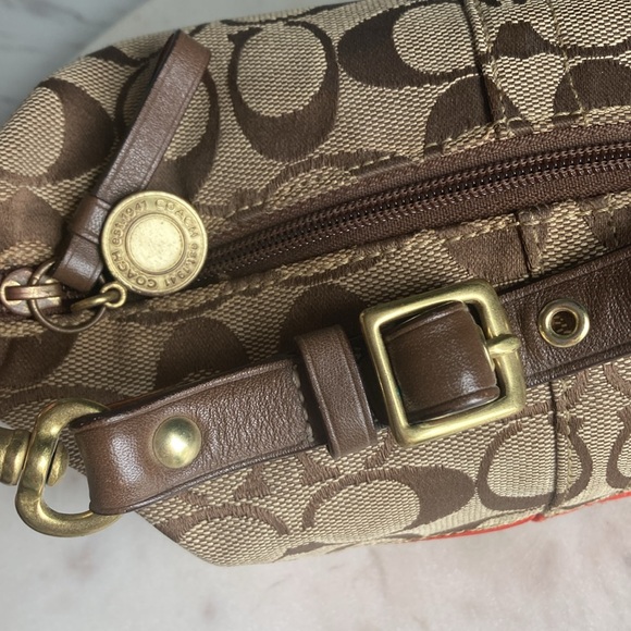 Coach Mini Bag Signature Woven Monogram with Legacy Stripe - Picture 9 of 13